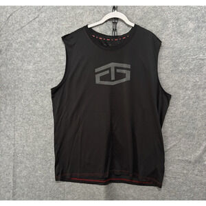 Tapout Jersey Tank Top Mens 2X Black MMA Logo Gym Y2K Bodybuilder‎